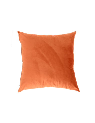 Hartman ® JOLIE Cojín decorativo terciopelo color naranja (45 x 45 x 16 cm)