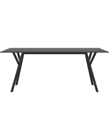 Siesta Exclusive® MAX mesa de jardín 180 x 90 cm. Color negro
