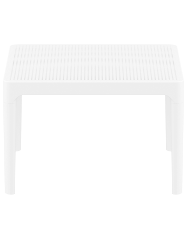 Mesa de jardín auxiliar SKY (50 x 60 cm.) Color blanco. Siesta Exclusive ®