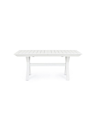 Mesa de jardín extensible TITA 180-240x90 cm. Color blanco Terrazza®