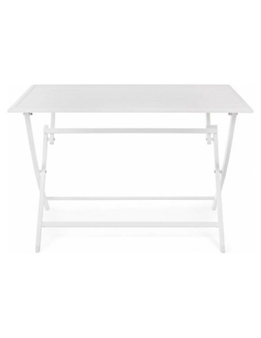 Mesa de jardín plegable LUPI 110X70 cm. Color blanco Terrazza®