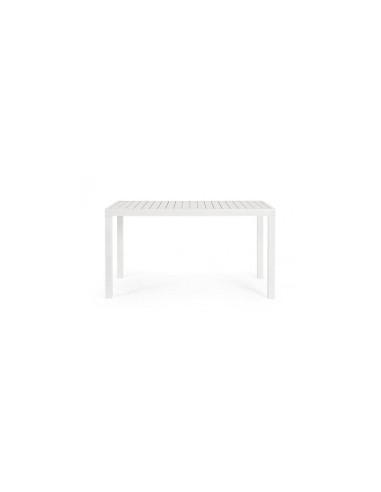 Mesa de jardín de aluminio HERMION color blanco. Terrazza®