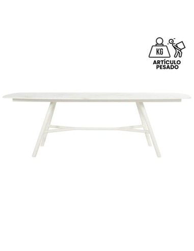 Mesa de jardín BENEVENTO 240x110 cm. Color blanco Hartman®