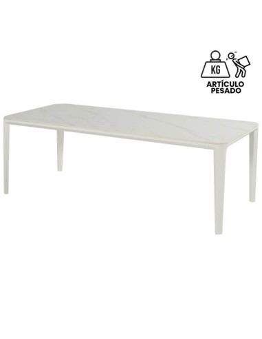 Mesa de jardín FAUSTUS 220x100 cm. Color blanco Hartman®