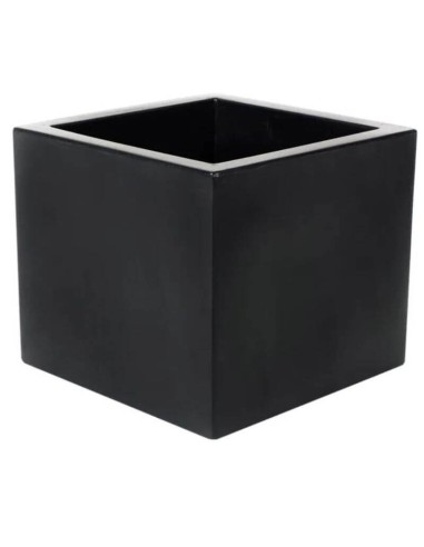 Macetero TULIPÁN 35 cm. color negro Essentials®
