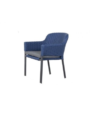 Hartman ® CAIRO silla de jardín color azul marino, incluye cojín.