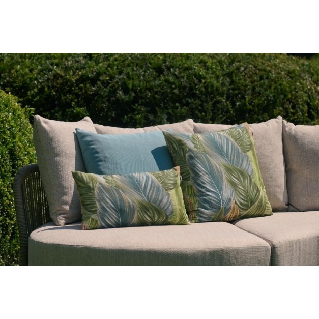 Cojín decorativo ALBA Azul (50x30x14 cm)- Estampado vegetal multicolor- Hartman® 2