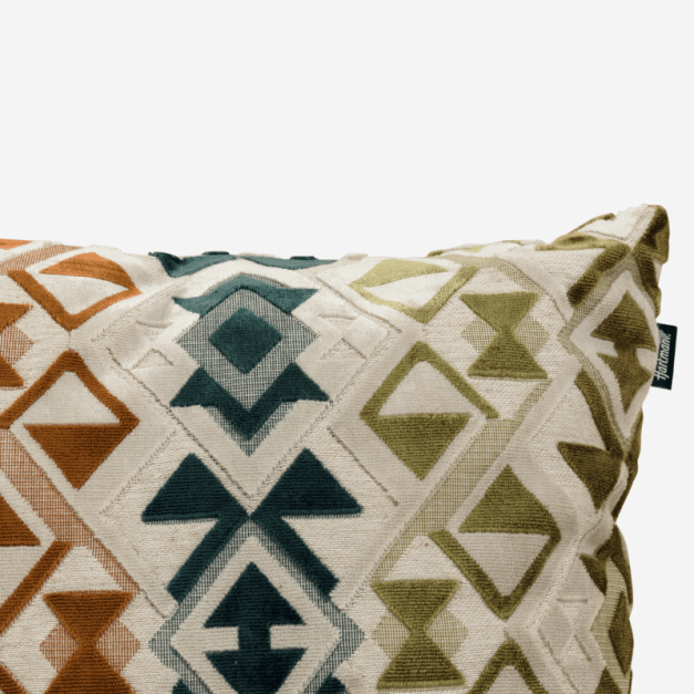 Cojín decorativo DIAN Olive (50x50 cm)- Estampado con colores neutros- Hartman® 2