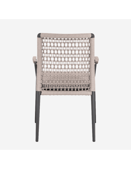 Silla de jardín apilable NATANIA- Color camel- Terrazza® - Interior y Exterior