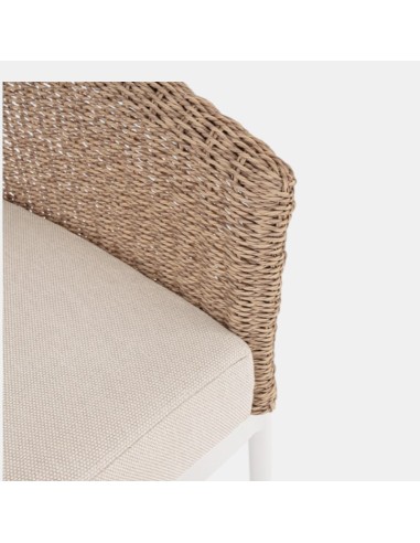Conjunto de jardín Lounge ATLANTIC color natural  fibra y aluminio Terrazza Collection® detalle