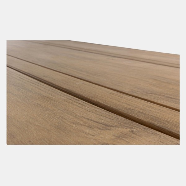 Mesa de jardín MARBELLA de exterior color blanco y madera Terrazza Collection® vista madera