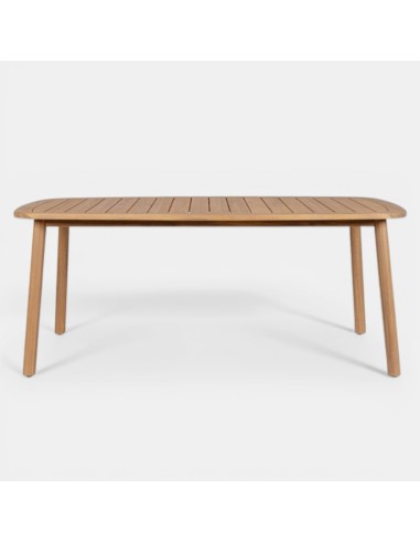 Mesa de jardín IBIZA 183x99 cm para exterior de madera acacia FSC – Terrazza Collection® vista frontal