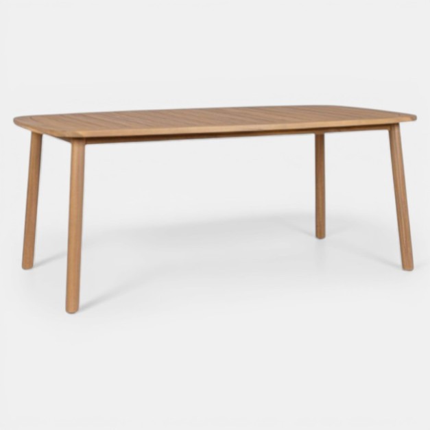 Mesa de jardín IBIZA 183x99 cm para exterior de madera acacia FSC – Terrazza Collection® vista frontal 2