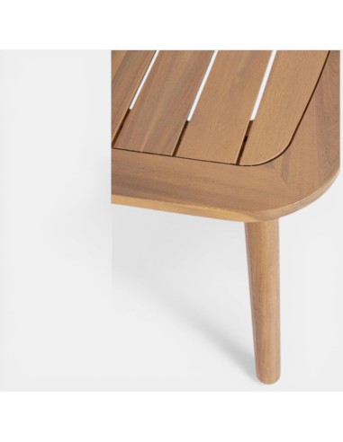 Mesa de jardín IBIZA 183x99 cm para exterior de madera acacia FSC – Terrazza Collection® detalle