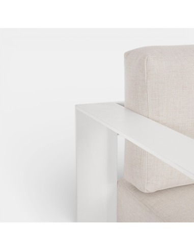 Conjunto Lounge COSTA BLANCA de exterior blanco y arena Terrazza Collection® detalle