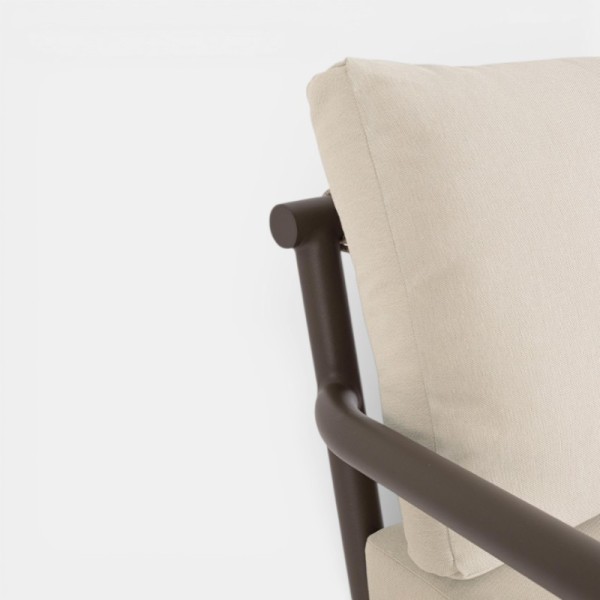 Conjunto Lounge TOSCANA de Exterior Marrón oscuro y Arena TERRAZZA COLLECTION®