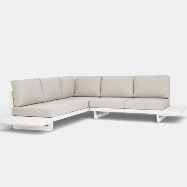 Conjunto Lounge OLYMPIA de Exterior Modular Blanco con...