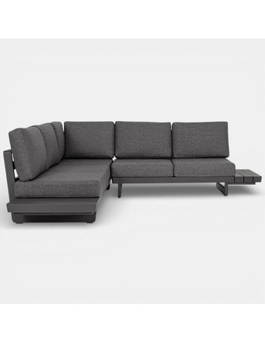 Sofá modular esquinero MONACO antracita para exterior terraza jardín TERRAZZA COLLECTION®