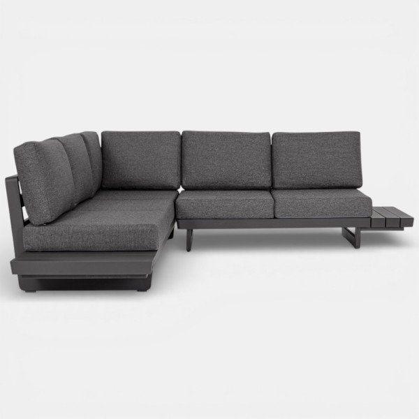 Sofá modular esquinero MONACO antracita para exterior terraza jardín TERRAZZA COLLECTION®