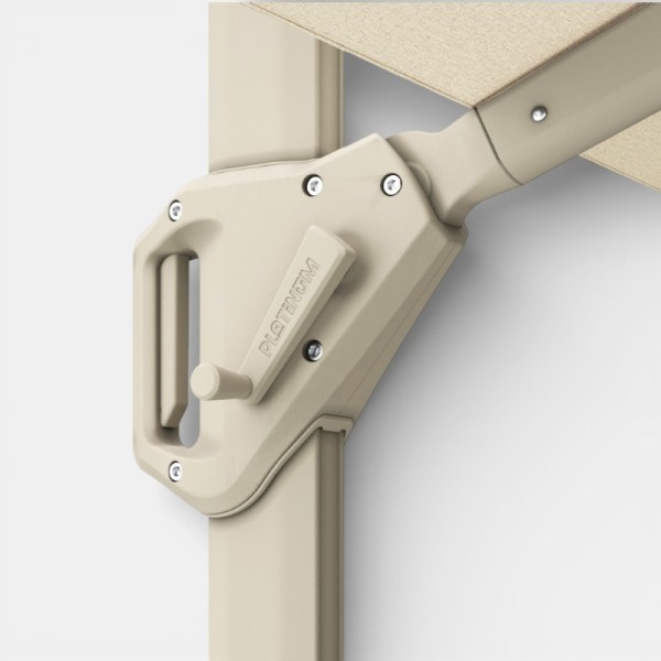 Detalle del sistema de inclinación del parasol VOYAGER Platinum®