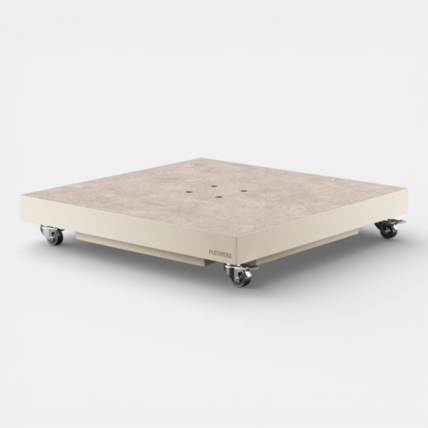 Sombrilla Voladiza Challenger T2 Premium 300x300 Champagne Teak Look PLATINUM®