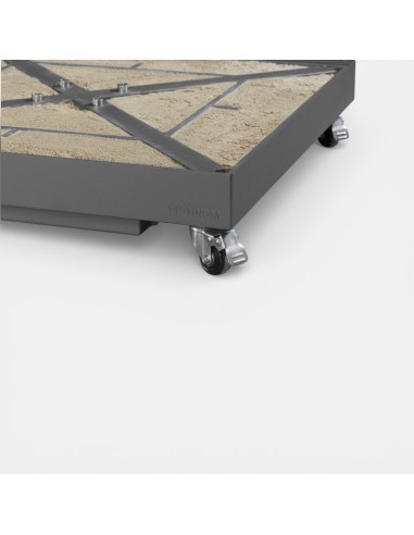 Detalle de base con ruedas para parasol RIVA Platinum®
