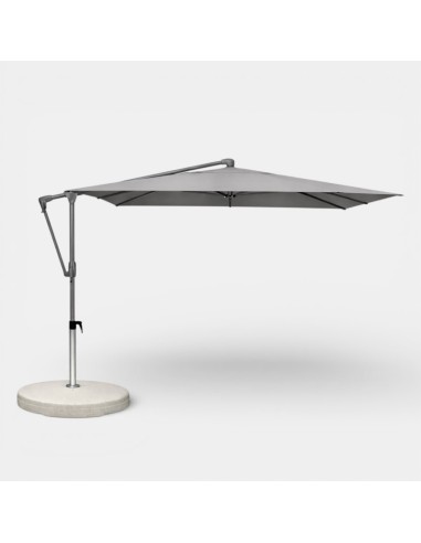 Sombrilla de jardín Sunwing 270x270 cm antracita gris Glatz® parasol voladizo para terraza
