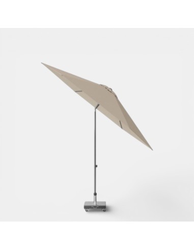 Parasol Lisboa 210x150 cm taupe Platinum® con mástil ajustable