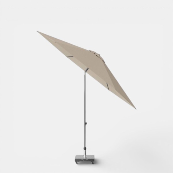 Parasol Lisboa 210x150 cm taupe Platinum® con mástil ajustable