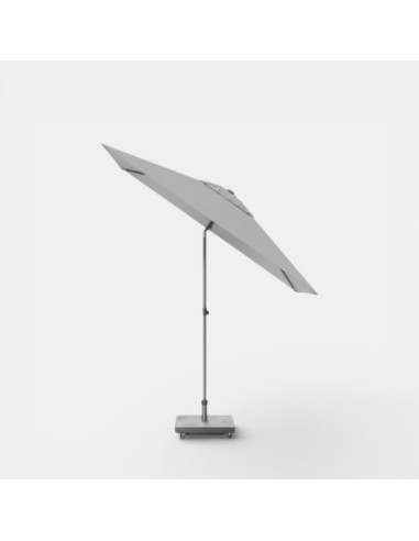 Parasol Lisboa 210x150 cm light grey Platinum® con mástil ajustable