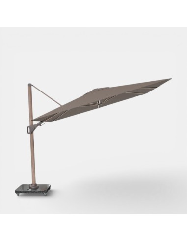 Sombrilla voladiza NEXUS 3x3 cm taupe Platinum® para jardín