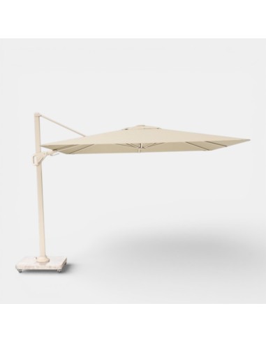 Parasol excéntrico NEXUS 3x3 cm ecru Platinum® para jardín