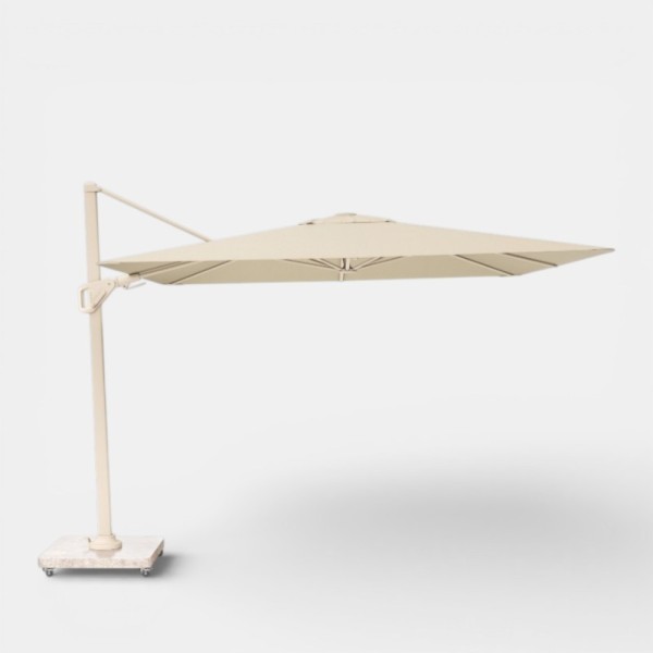 Parasol excéntrico NEXUS 3x3 cm ecru Platinum® para jardín