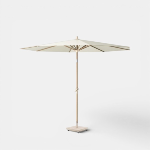 Sombrilla de Jardín Riva Teak Look Ø250 Ecru PLATINUM®