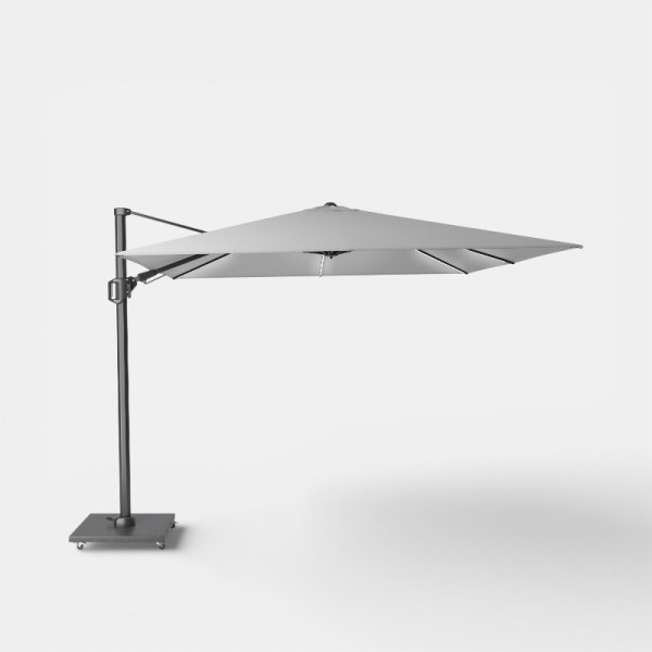 Sombrilla Voladiza Challenger T2 Glow 300x300 Light Grey con LED PLATINUM®