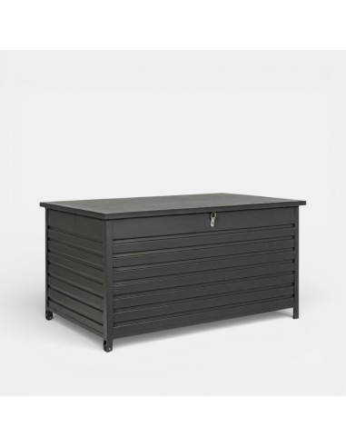 Baúl de exterior COS antracita "S" vista lateral TERRAZZA COLLECTION®
