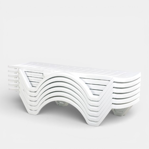 Tumbona de jardín AQUA color blanco Siesta Exclusive® 2