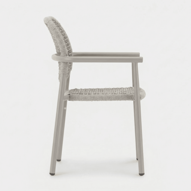 Silla de jardín AUREO de exterior color taupé essentials® 2