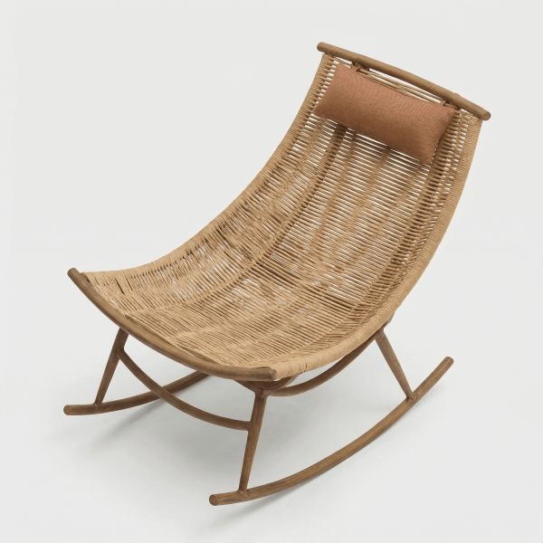 Hamaca mecedora de jardín ZUMA de exterior color natural ESSENTIALS®