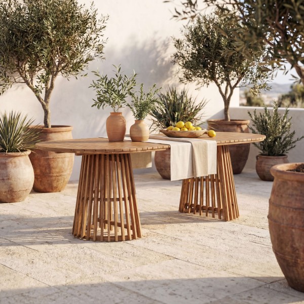 vista principal mesa Formentera con decoración