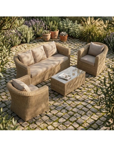 vista del conjunto Bali en ambiente de jardin