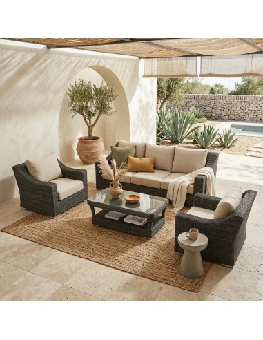 vista set lounge de jardín exterior Savona  en ambiente decorado