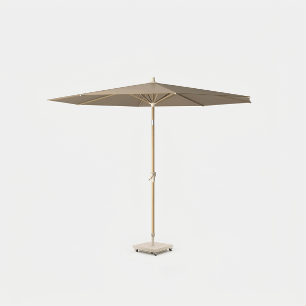 Parasol RIVA Ø250 cm taupe Platinum® con mástil de aluminio ajustable