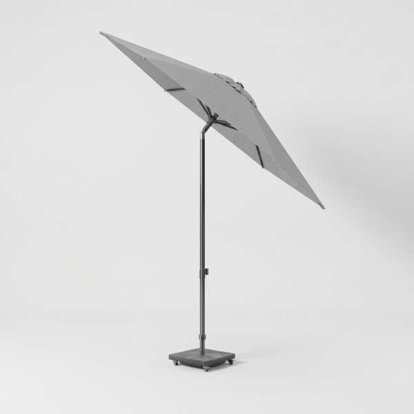 Sombrilla de jardín Lisboa Ø250 cm gris claro Platinum® para terraza y jardín