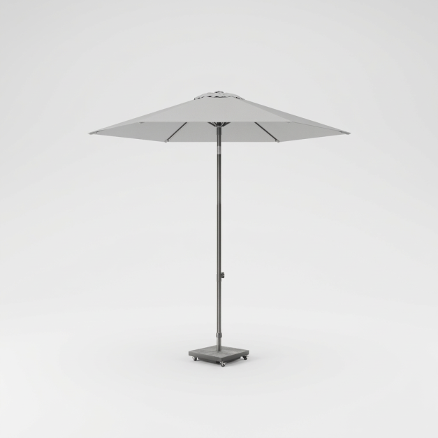 Parasol Lisboa Ø250 cm gris claro Platinum® con mástil de aluminio