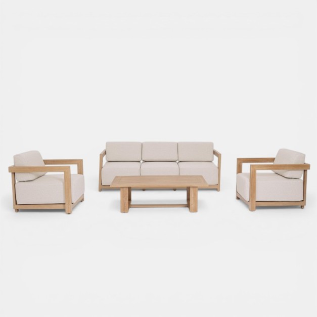 Set de jardín lounge NOVA vista frontal del conjunto TERRAZZA COLLECTION®