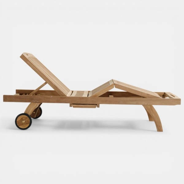 Tumbona de jardín SKAGEN vista en posición reclinada Hartman®