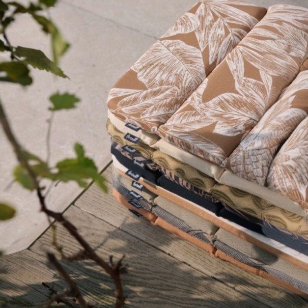 Cojín de asiento HAVANA ECRU DELPHINE para silla de...