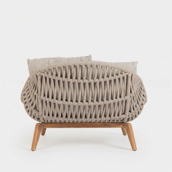 Daybed cama de exterior COBÁ color narural-teka -  Terrazza® - Interior y Exterior