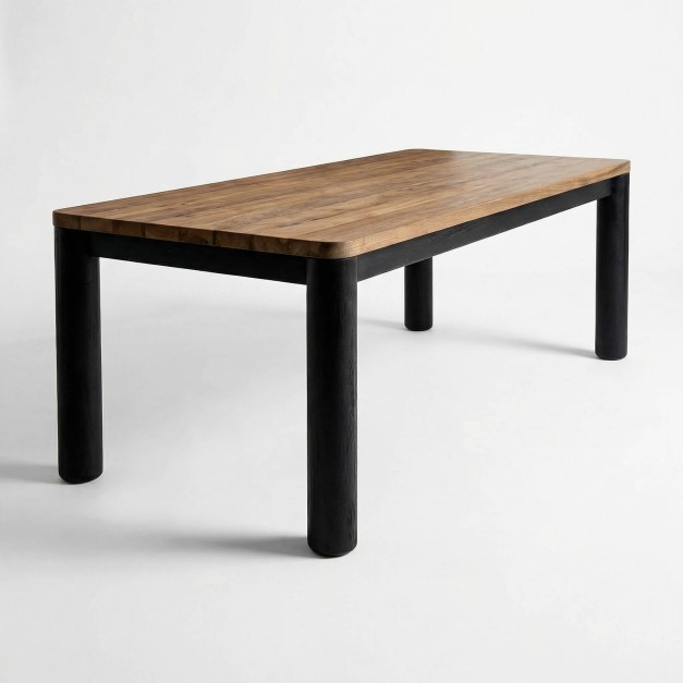 Mesa de comedor ZAHARA- Madera de teca reciclada (SVLK)-...